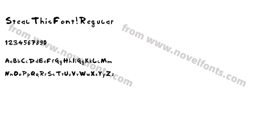Steal This Font! RegularPreview