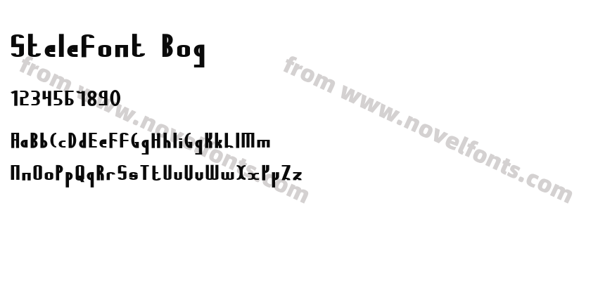 Stelefont BogPreview