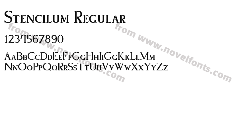 Stencilum RegularPreview