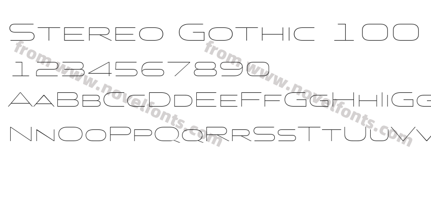 Stereo Gothic 100 Regular 2Preview