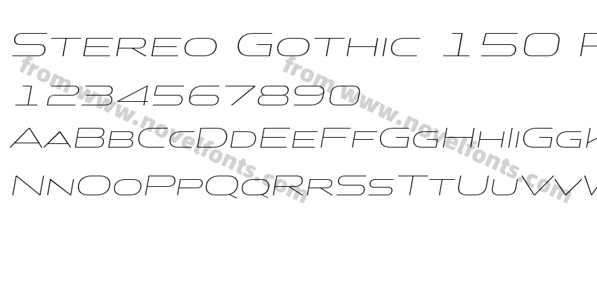 Stereo Gothic 150 Regular 2Preview