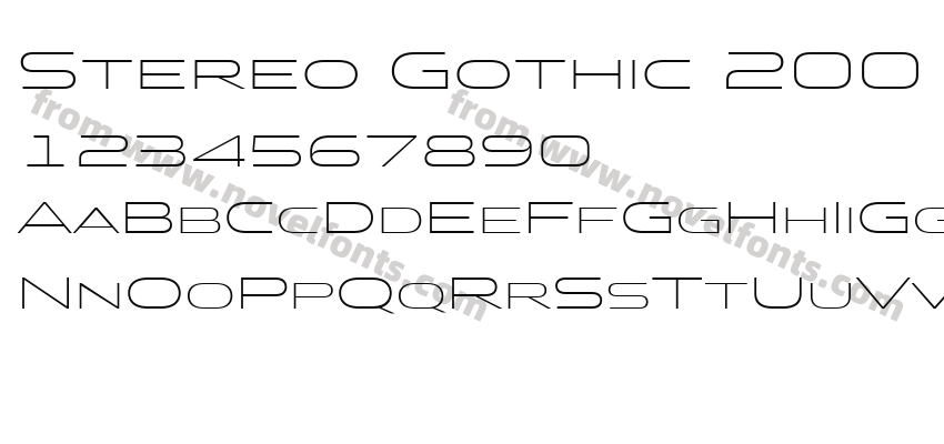 Stereo Gothic 200 Regular 2Preview