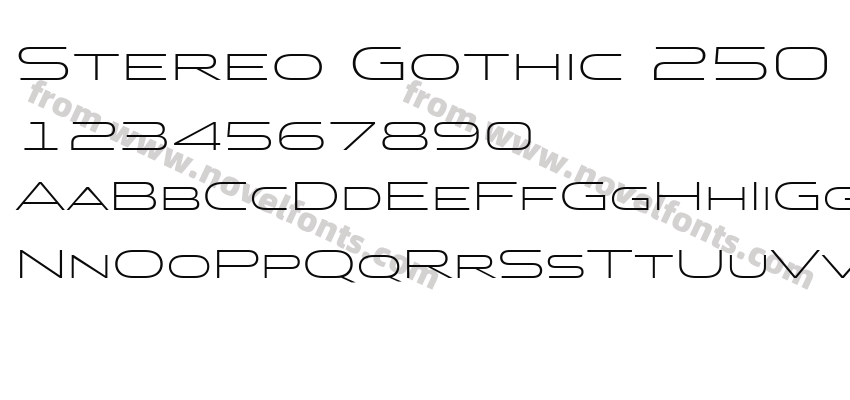 Stereo Gothic 250 Regular 2Preview