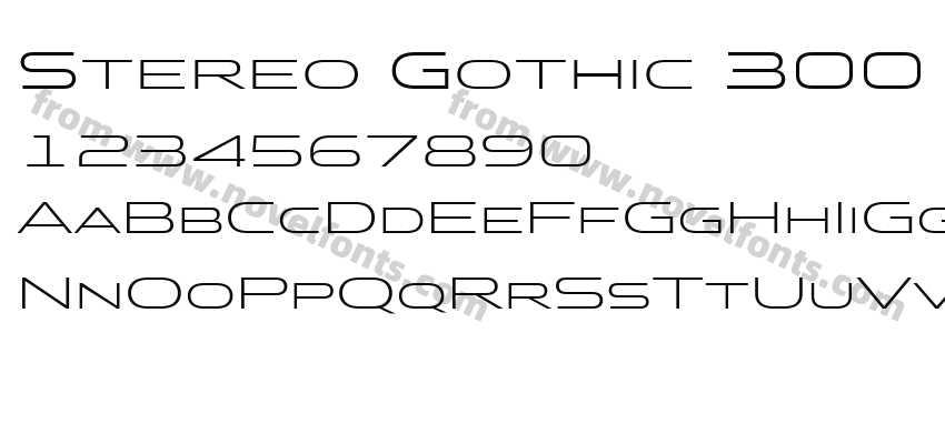 Stereo Gothic 300 Regular 2Preview