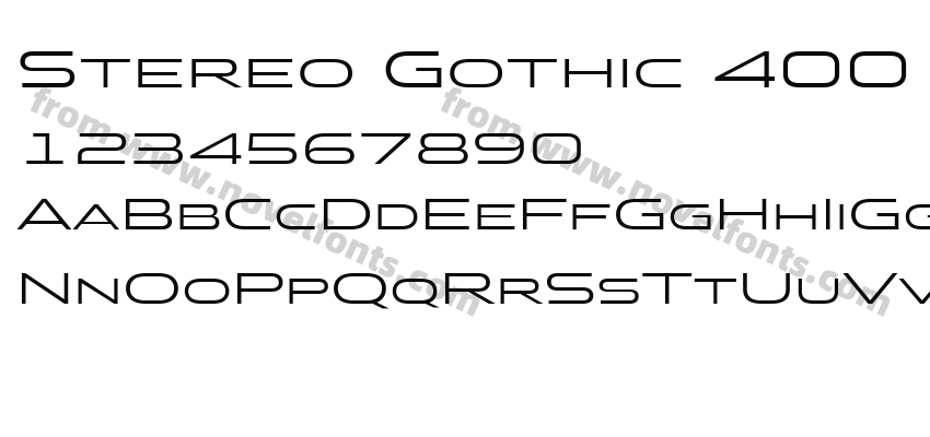 Stereo Gothic 400 Regular 2Preview