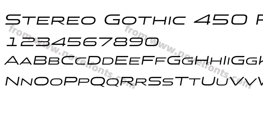 Stereo Gothic 450 Regular 2Preview