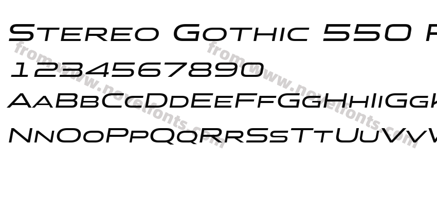 Stereo Gothic 550 Regular 2Preview
