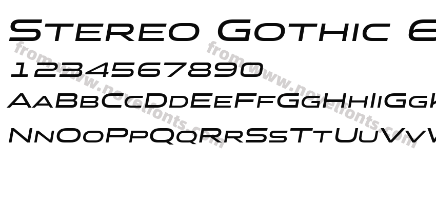 Stereo Gothic 600 ItalicPreview
