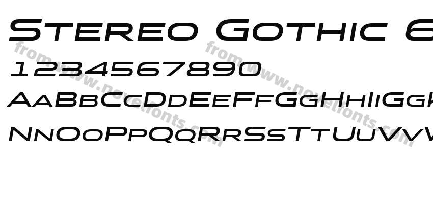 Stereo Gothic 650 ItalicPreview