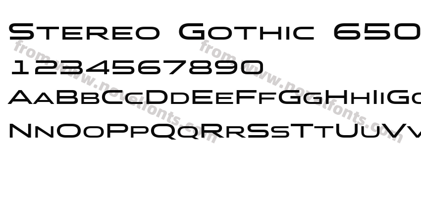 Stereo Gothic 650 Regular 2Preview