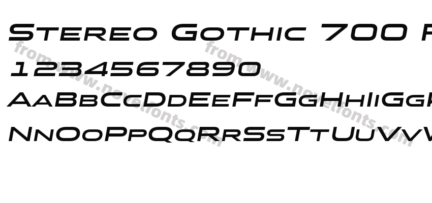 Stereo Gothic 700 Regular 2Preview