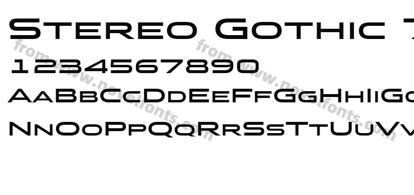 Stereo Gothic 700Preview