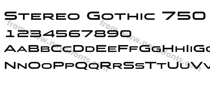 Stereo Gothic 750 Regular 2Preview