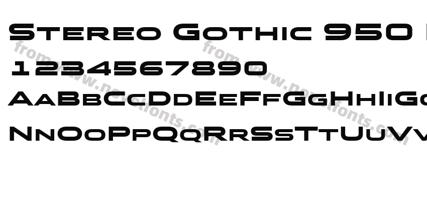 Stereo Gothic 950 Regular 2Preview