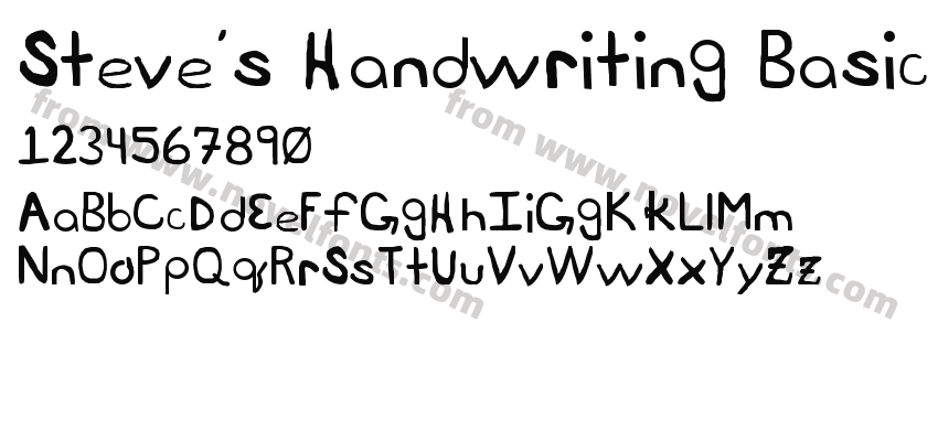 Steve's Handwriting BasicPreview