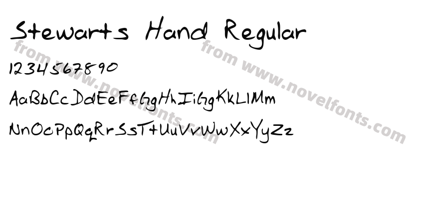 Stewarts Hand RegularPreview