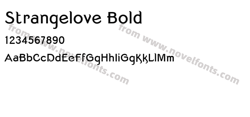 Strangelove BoldPreview