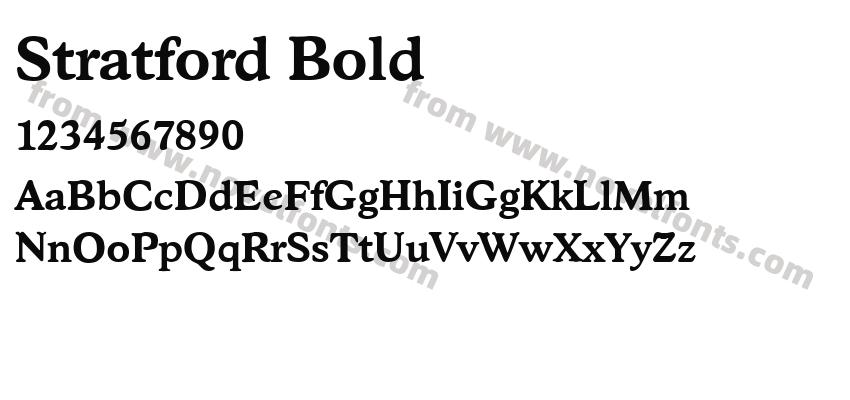 Stratford BoldPreview