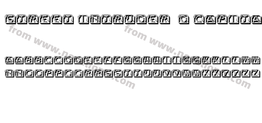 Street Intruder 3D Capitals RegularPreview