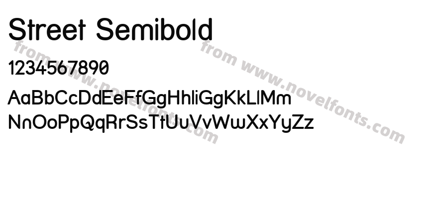 Street SemiboldPreview