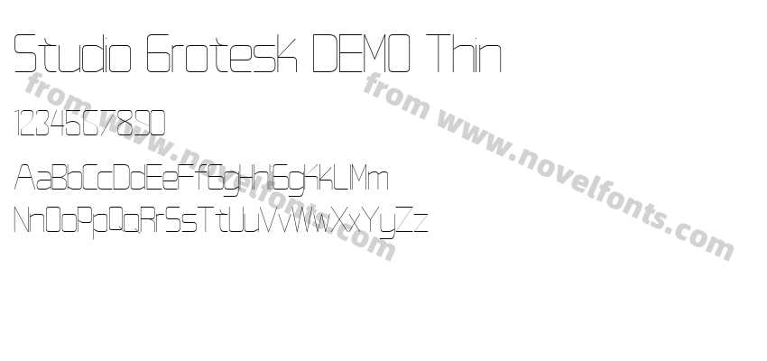 Studio Grotesk DEMO ThinPreview