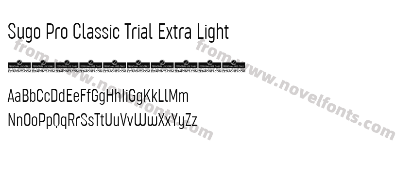 Sugo Pro Classic Trial Extra LightPreview