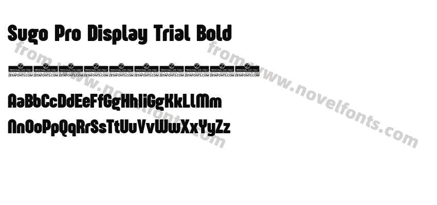 Sugo Pro Display Trial BoldPreview
