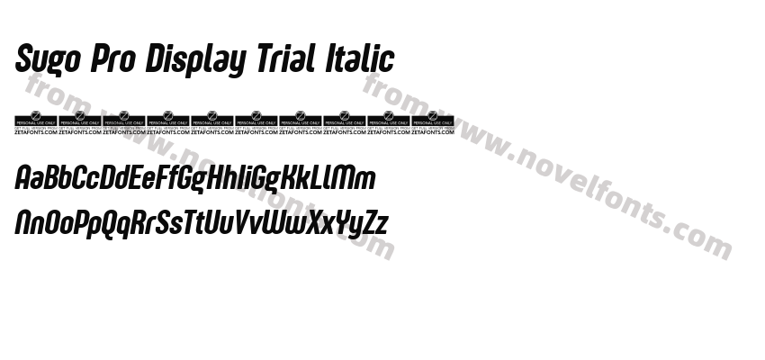 Sugo Pro Display Trial ItalicPreview