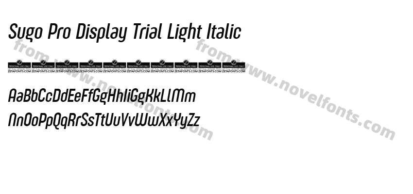Sugo Pro Display Trial Light ItalicPreview