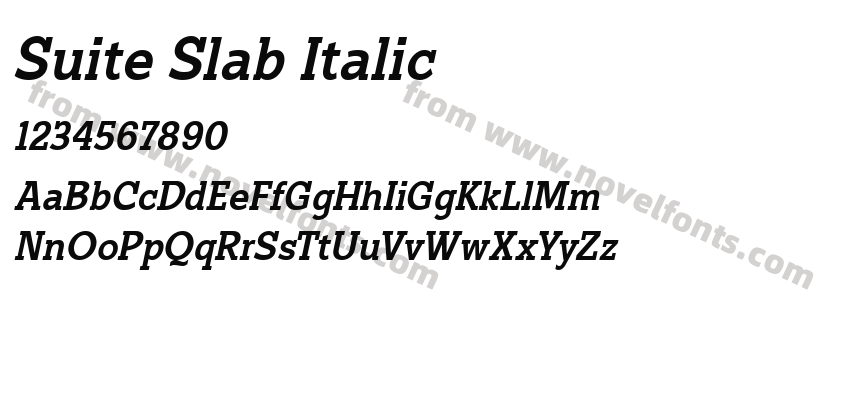 Suite Slab ItalicPreview