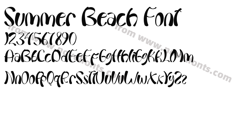 Summer Beach FontPreview