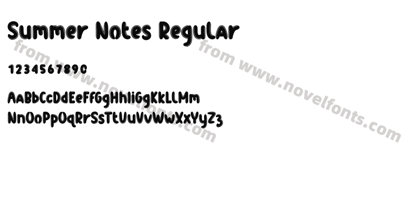 Summer Notes RegularPreview