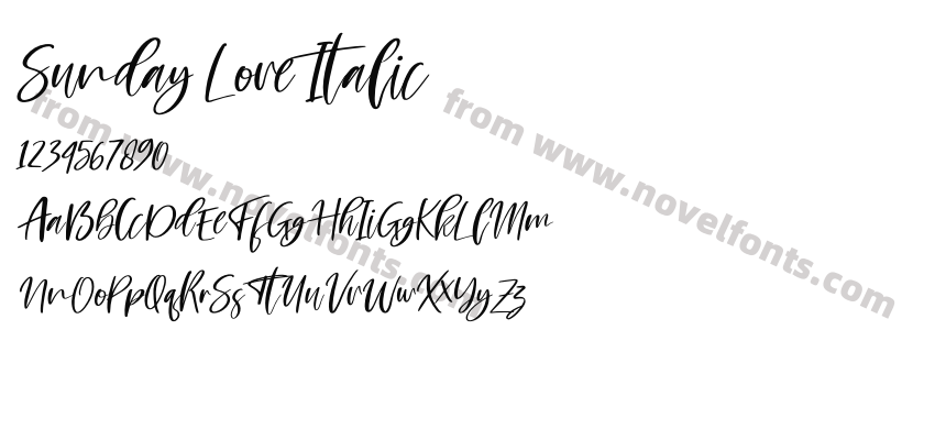 Sunday Love ItalicPreview