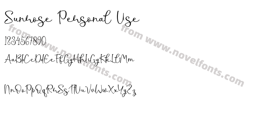 Sunrose Personal UsePreview