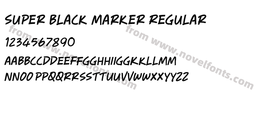 Super Black Marker RegularPreview