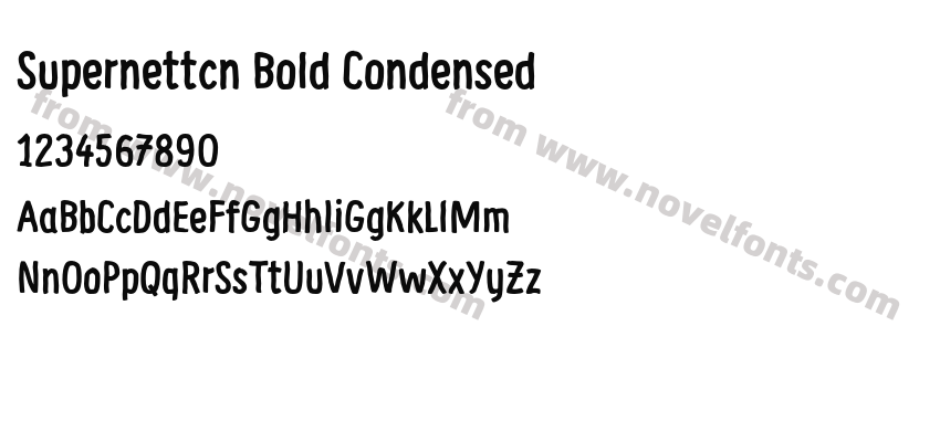 Supernettcn Bold CondensedPreview