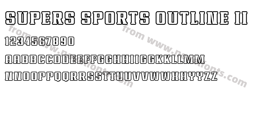 Supers Sports Outline IIPreview