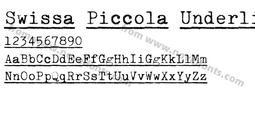 Swissa Piccola UnderlinedPreview