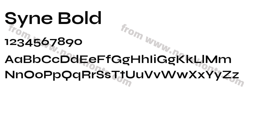 Syne BoldPreview