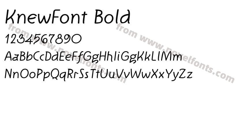 KnewFont BoldPreview