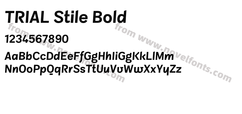 TRIAL Stile BoldPreview