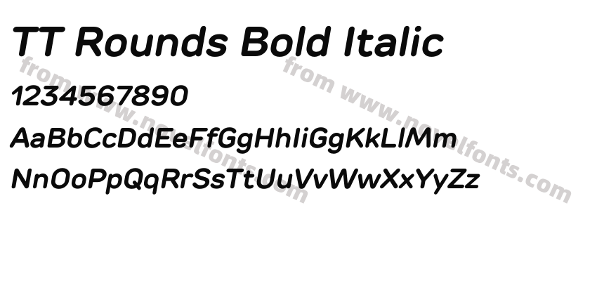 TT Rounds Bold ItalicPreview