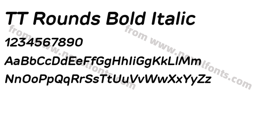 TT Rounds Bold ItalicPreview