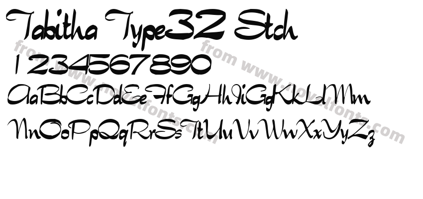 Tabitha Type32 StchPreview
