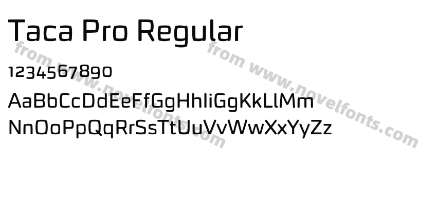 Taca Pro RegularPreview