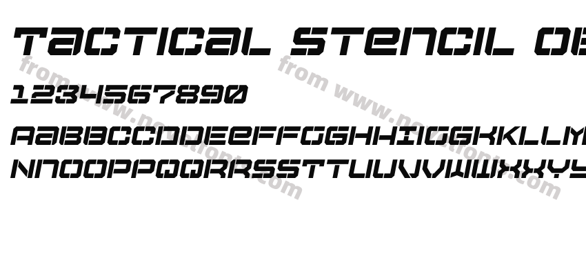 Tactical Stencil ObliquePreview