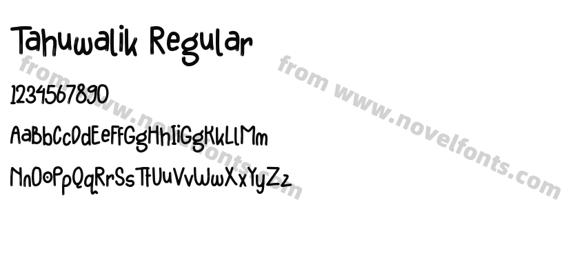 Tahuwalik RegularPreview