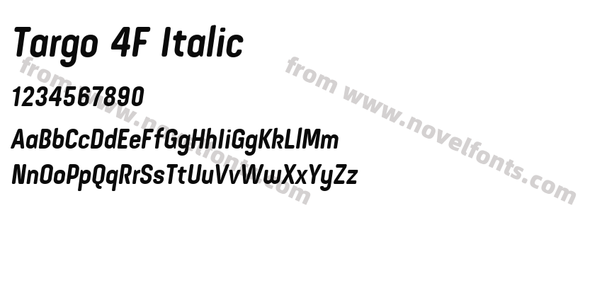 Targo 4F ItalicPreview