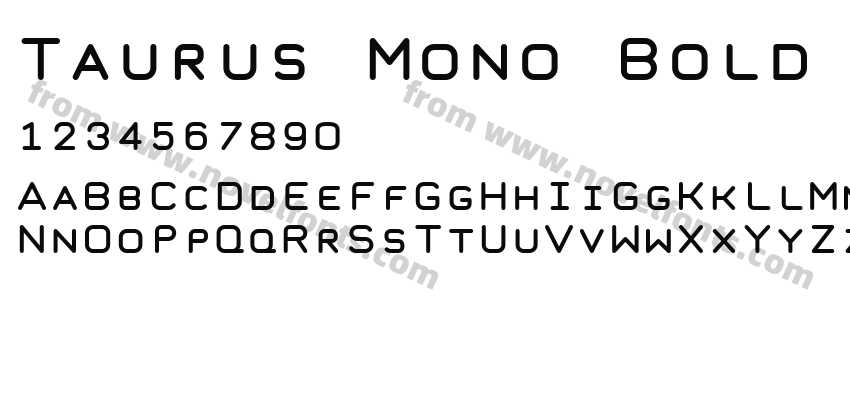 Taurus Mono BoldPreview
