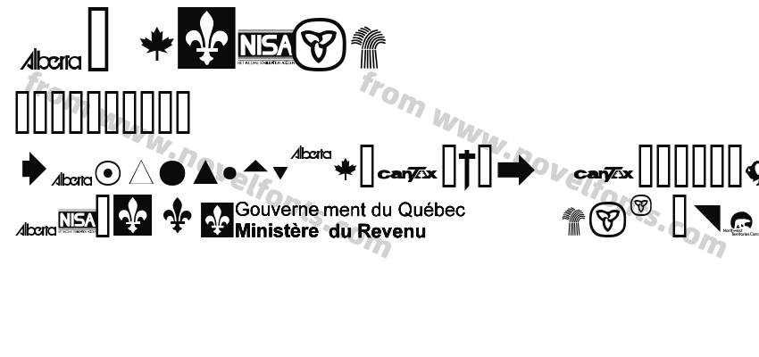 Tax FontsPreview